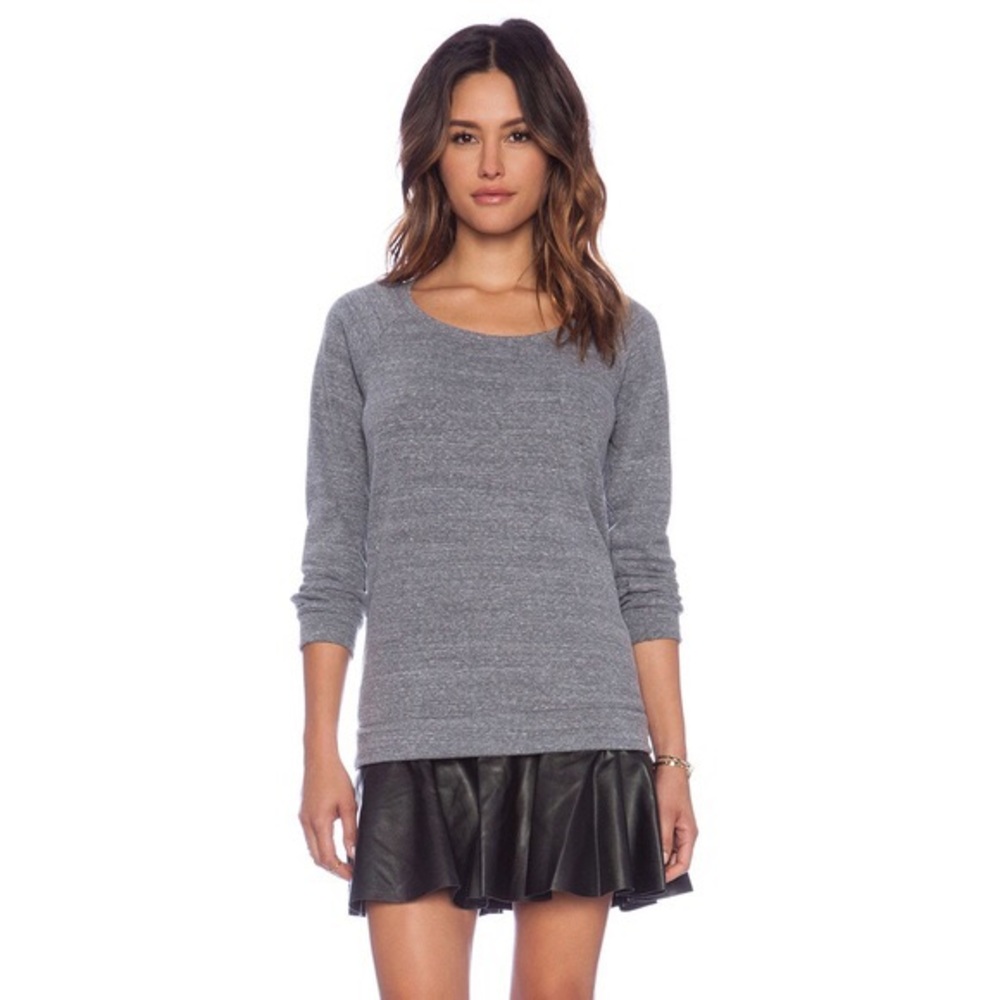 NWOT tags Splendid faux leather sweatshirt dress